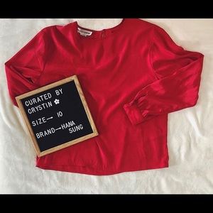 Vintage Red Blouse ❤️